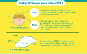 Quelles différences entre UVA et UVB ? A travers la peau et à travers les nuages